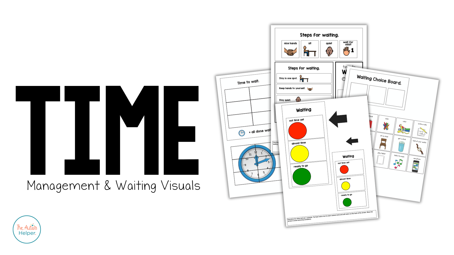Visual For When Time Management and Waiting Visuals – The Autism Helper