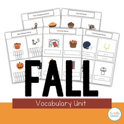 Fall Themed Vocabulary Unit