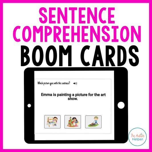 Sentence Comprehension Interactive Boom Cards