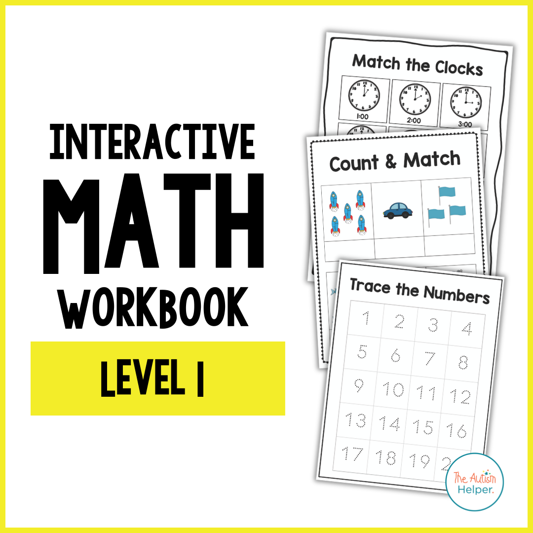 Interactive Math Work Books The Autism Helper Autism