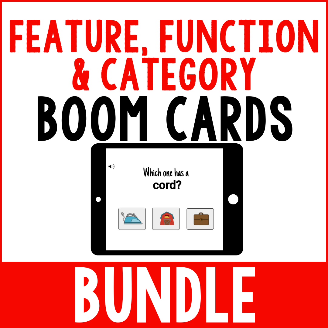 Feature, Function, & Class Interactive Boom Card BUNDLE