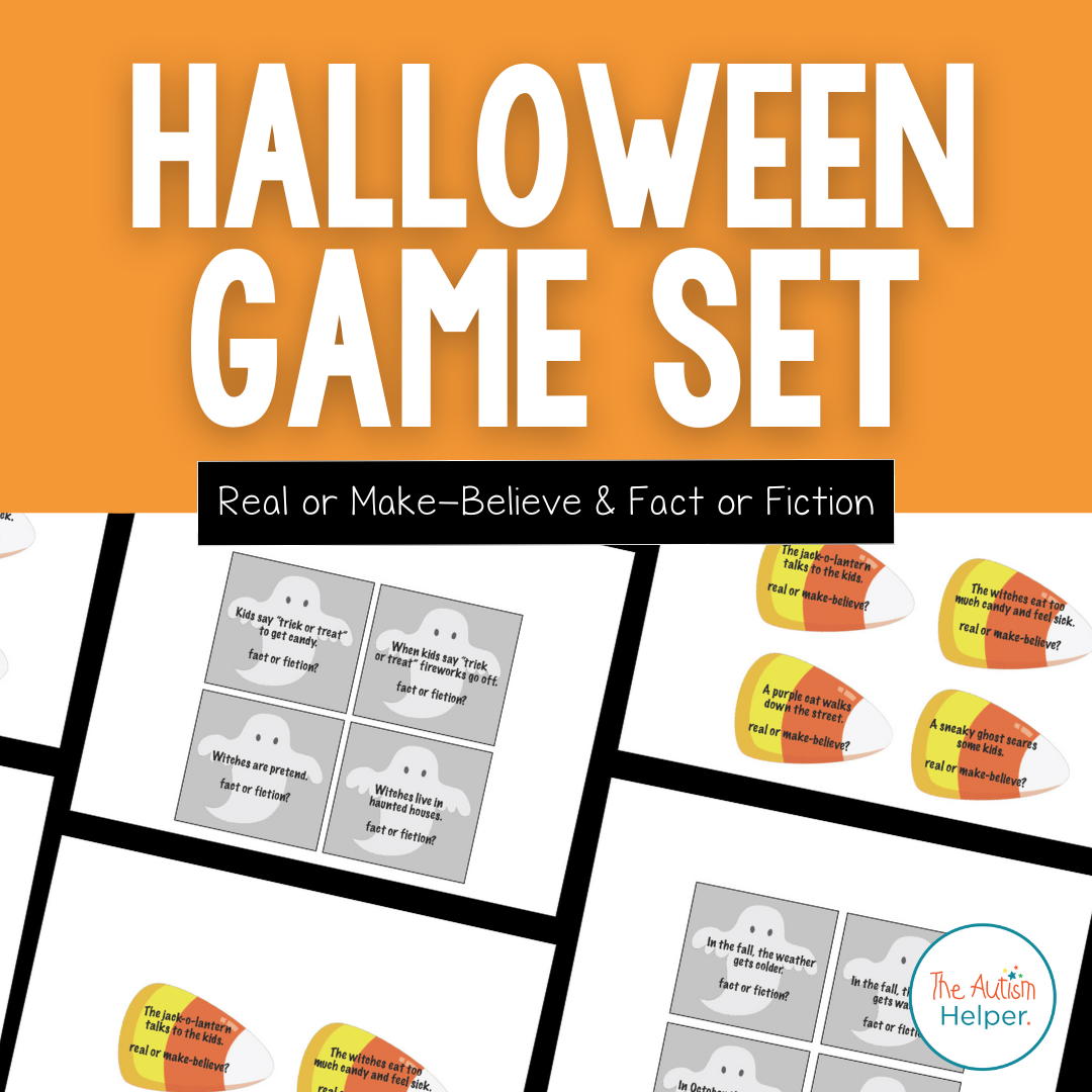 Halloween Game Set: Real or Make-Believe & Fact or Fiction