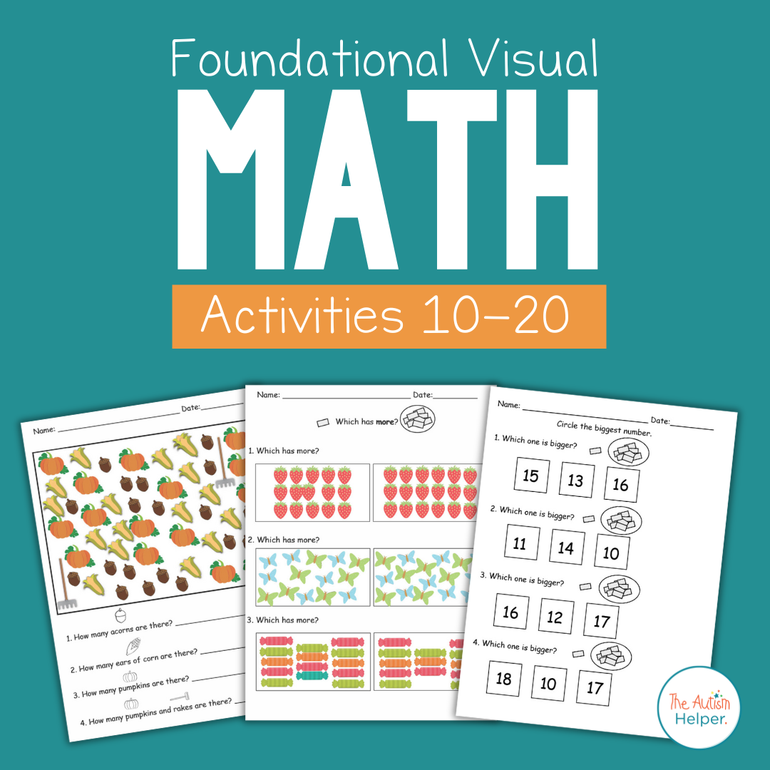 Foundational Visual Math Activities {Numbers 10-20} – The Autism Helper