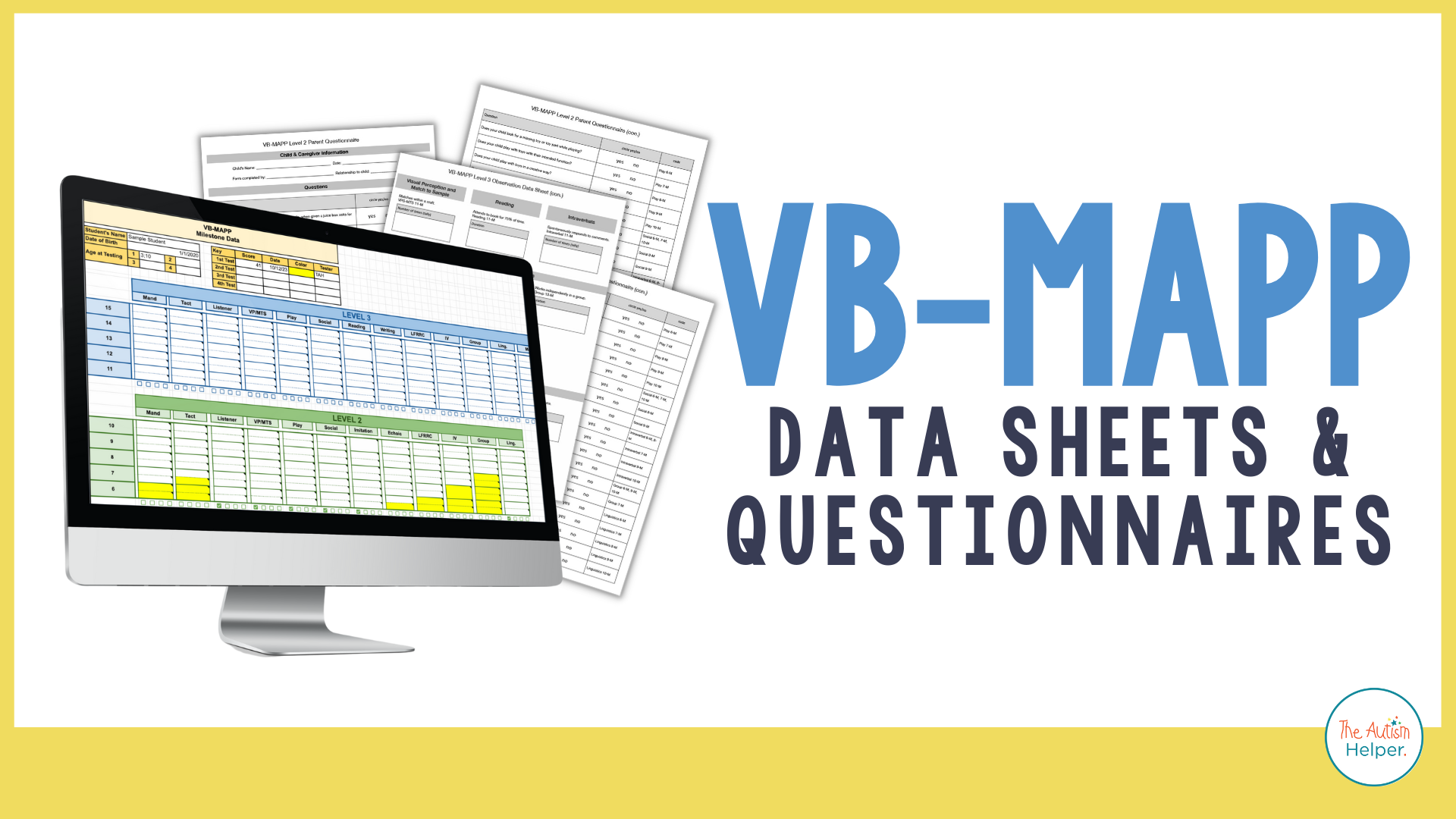 Vb Mapp How Questions VB-MAPP Data Sheets & Questionnaires – The Autism Helper