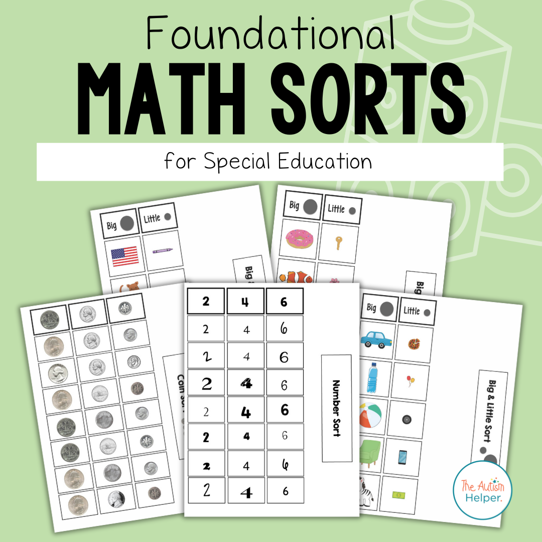 Foundational Math Sorting Activities