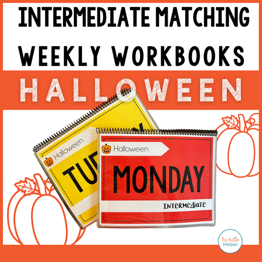 Intermediate Matching Weekly Workbooks - Halloween