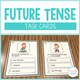 Future Tense Task Cards cover featuring visual verb practice