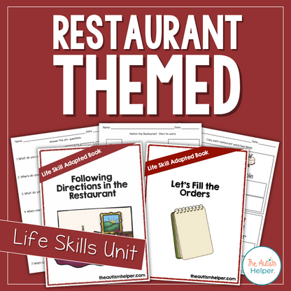 Restaurant-Themed Life Skills Unit