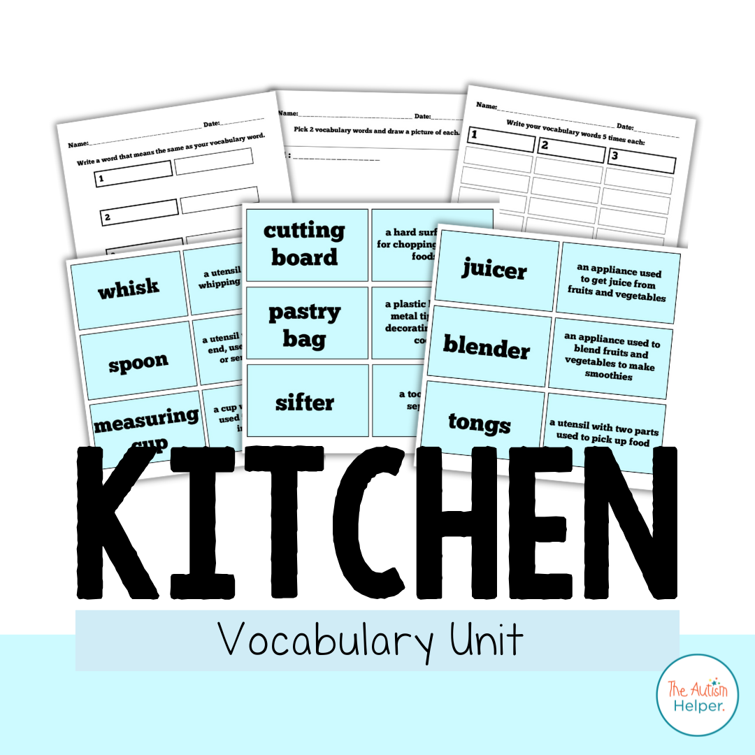 Kitchen Vocabulary Unit