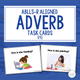 Adverb cover with ABLLS-R task codes and sample task cards