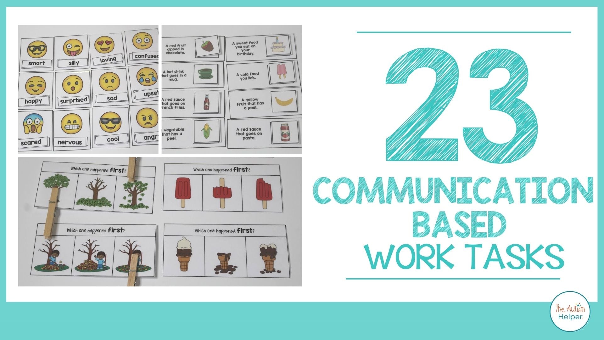 Communication Task Communication Skills Work Task Mega Pack – The Autism Helper