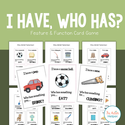 I Have, Who Has? Feature and Function Card Game