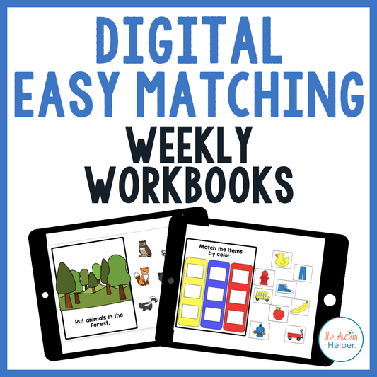 DIGITAL Easy Matching Weekly Workbooks