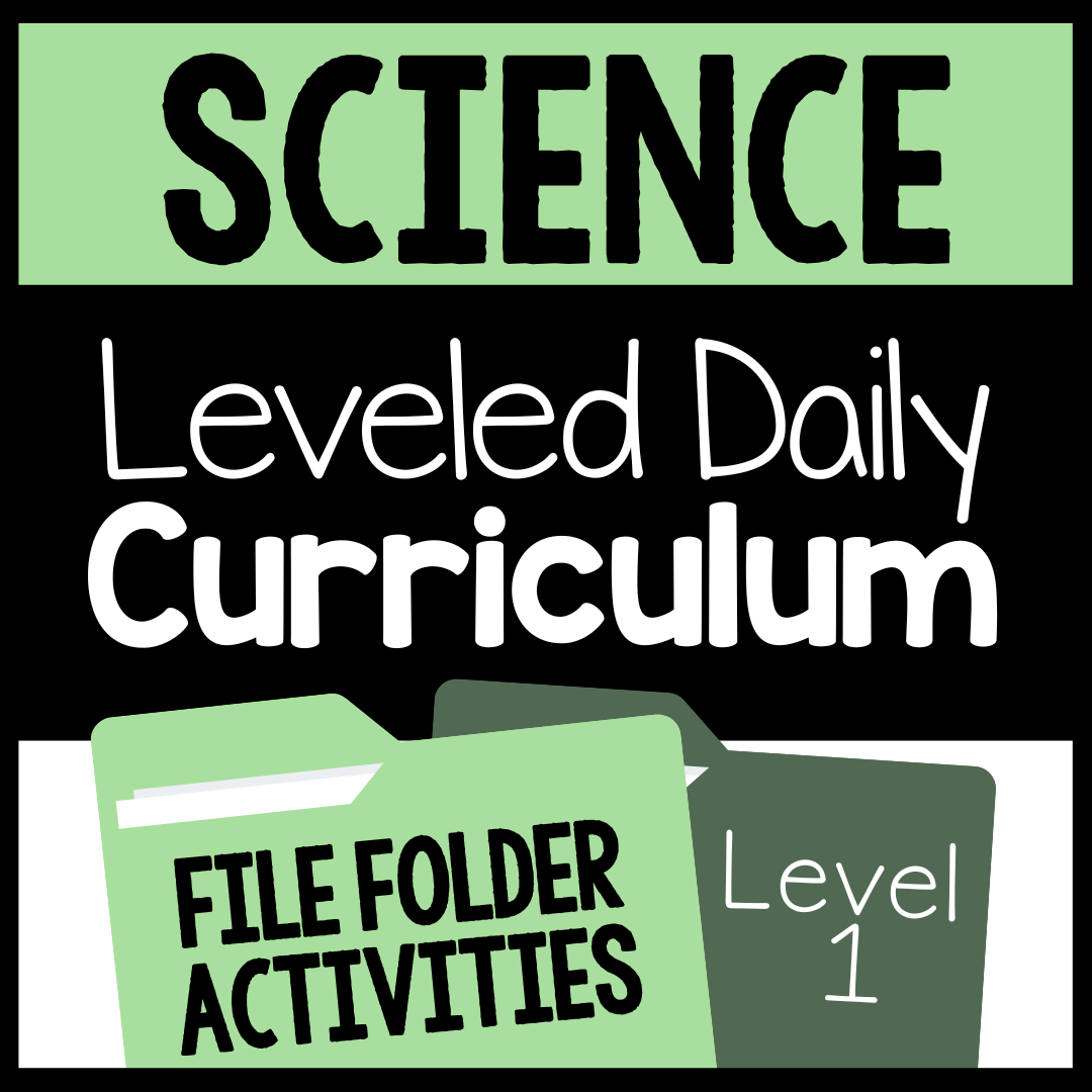 Level 1 Science Leveled Daily Curriculum FILE FOLDER ACTIVITIES