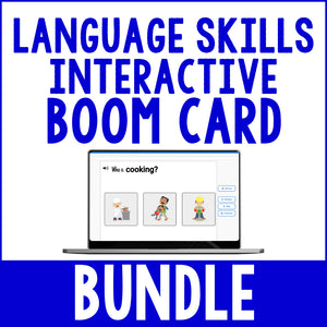 Language Skills Interactive Boom Card BUNDLE