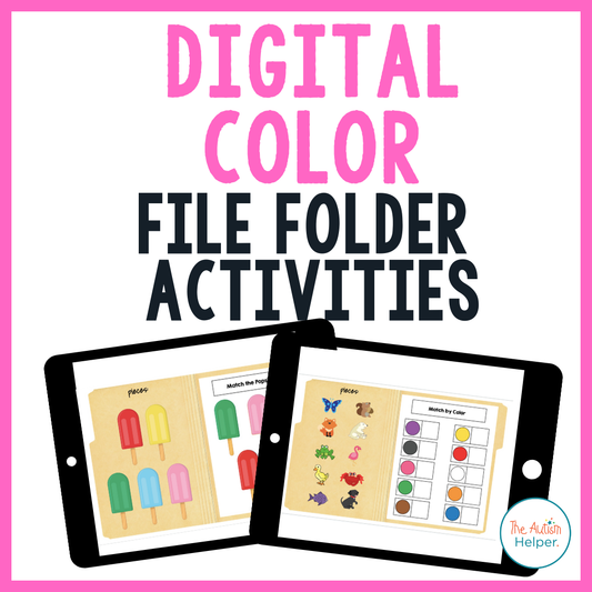 DIGITAL Color File Folder Activities