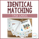 Identical Matching Task Cards cover featuring picture matching within a field of three