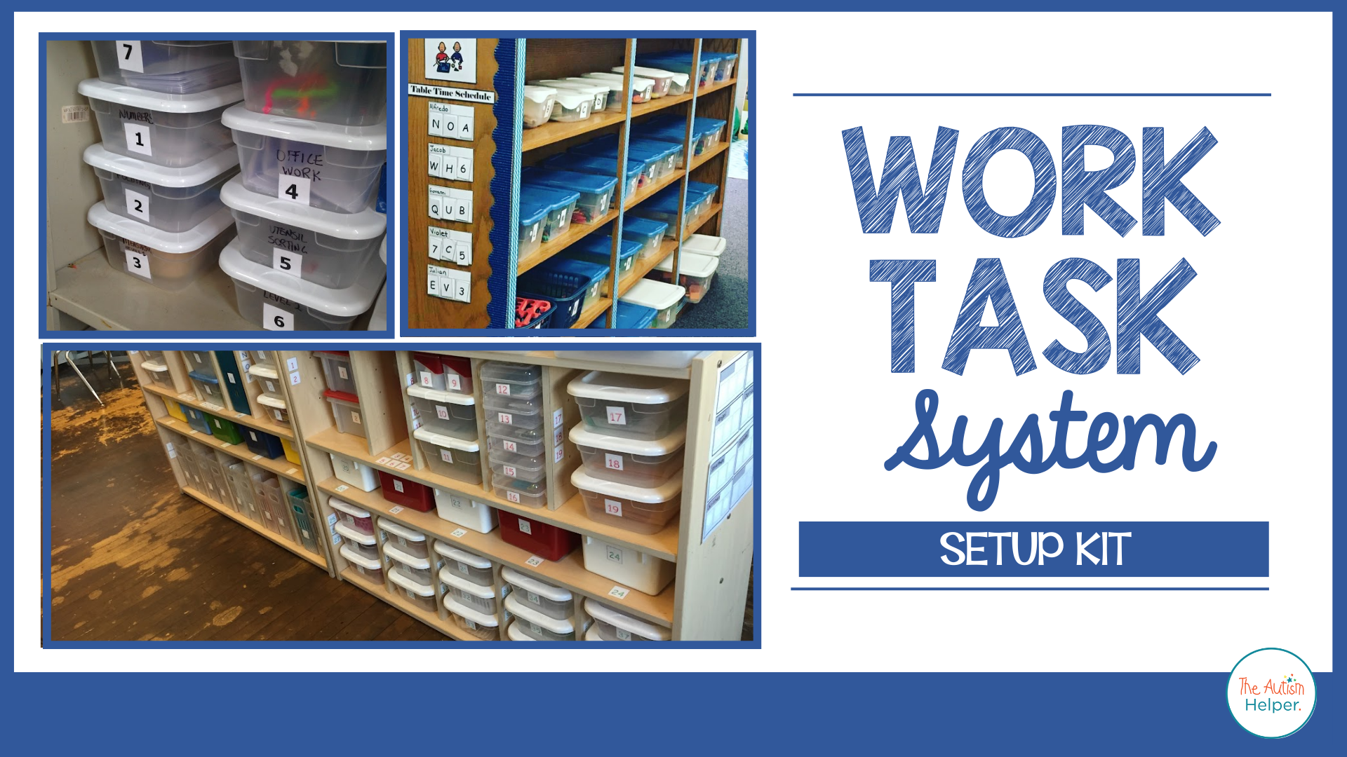 Work Task System Setup Kit – The Autism Helper