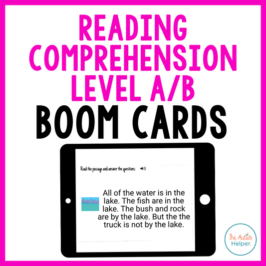 Reading Comprehension Level A/B Interactive Boom Cards