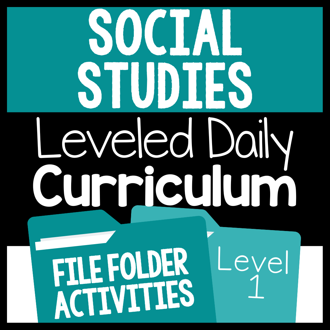 Level 1 Social Studies Leveled Daily Curriculum FILE FOLDER ACTIVITIES