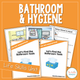 Bathroom and Hygiene Life Skills Unit cover featuring functional self-care resources
