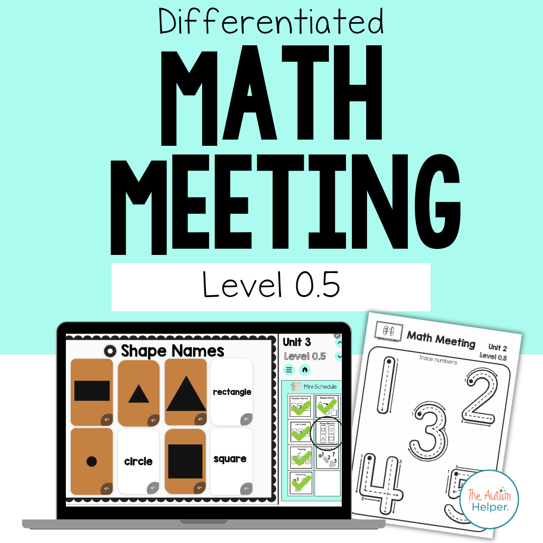 Differentiated Math Meeting Level 0.5