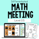 Differentiated Math Meeting Level 0.5 cover with number tracing and shape activities for special education