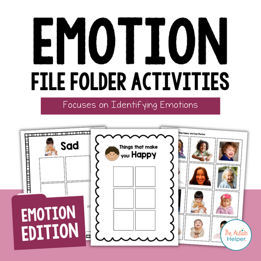 Emotions File Folder Activities