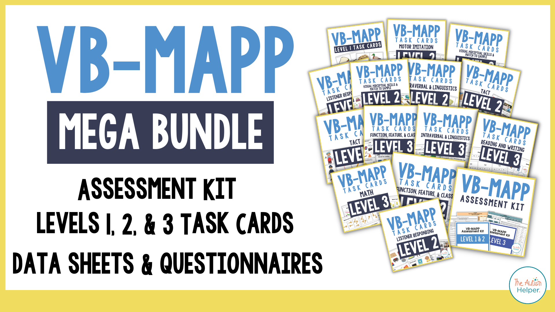 VB-MAPP Mega Bundle {TASK CARDS & ASSESSMENT KIT BUNDLE} – The Autism ...