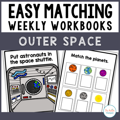 Easy Matching Weekly Workbooks - Outer Space Edition