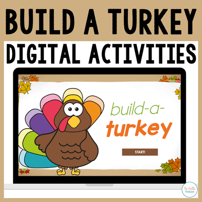 Digital Build-a-Turkey Activities