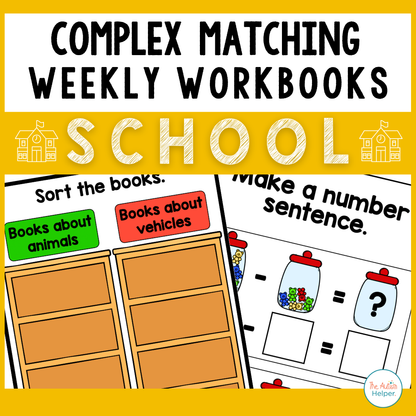 Complex Matching Weekly Workbooks - School Edition