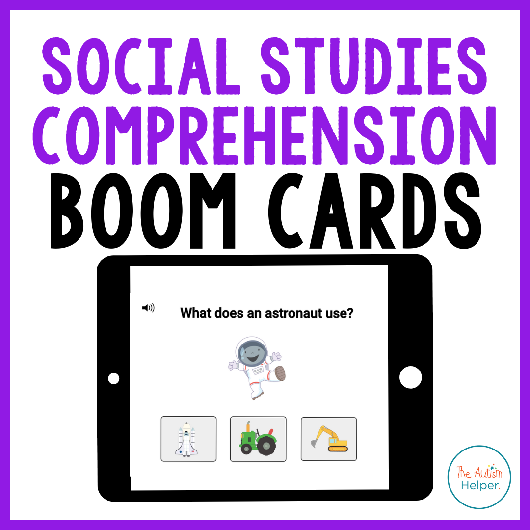 Social Studies Comprehension Interactive Boom Cards