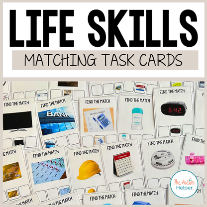 Life Skills Errorless & Identical Matching Task Cards