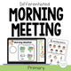 Differentiated Morning Meeting - Primary Edition cover with weather and check-in activities for special education