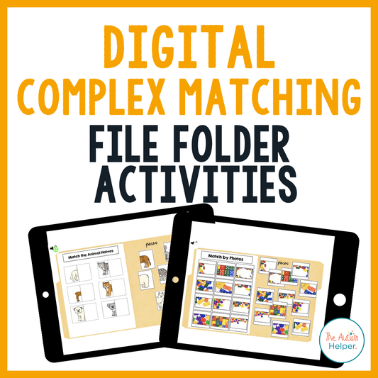 DIGITAL Complex Matching File Folder Activities