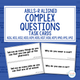 Complex Questions cover with ABLLS-R task codes and sample task cards