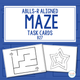 Maze cover with ABLLS-R task codes and sample task cards
