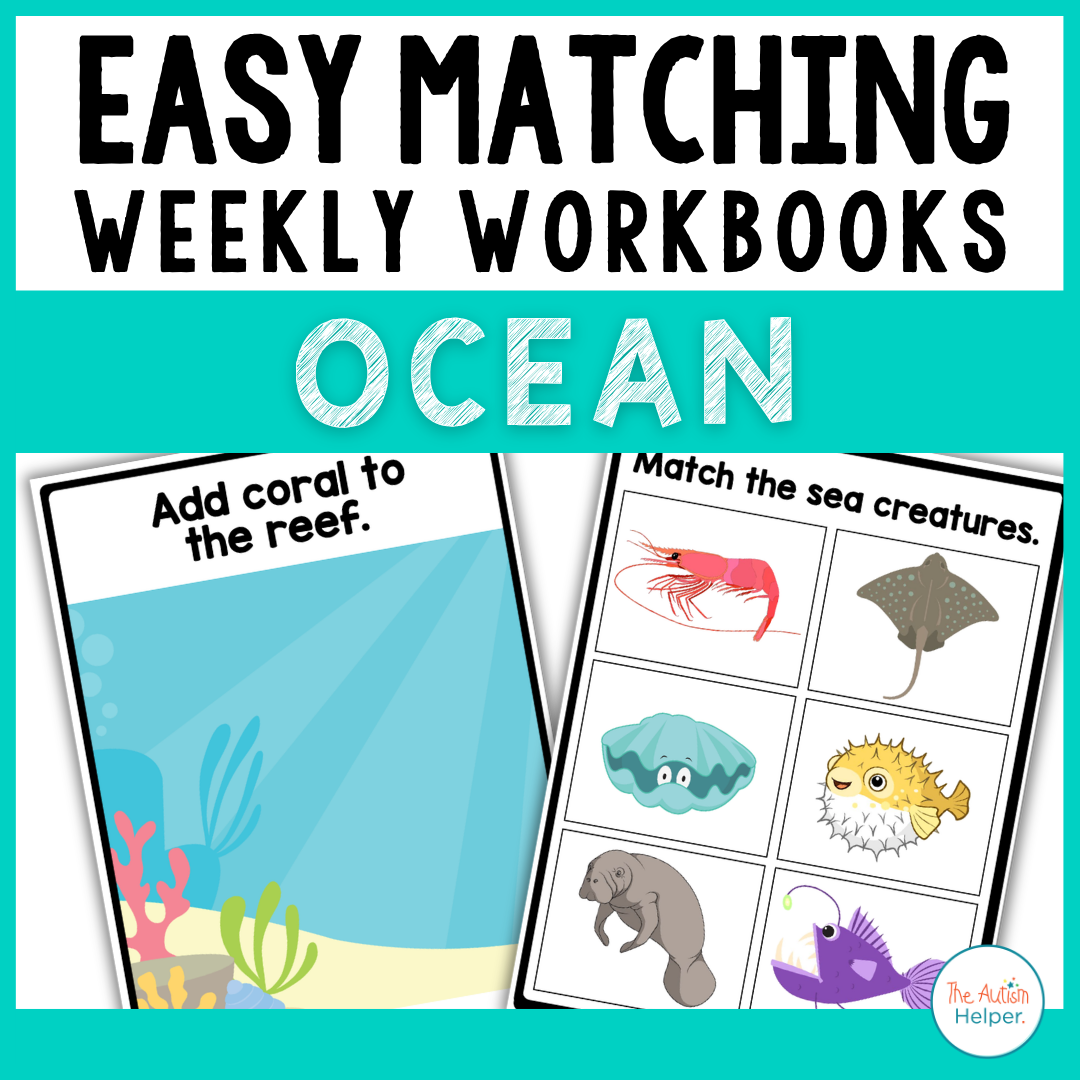 Easy Matching Weekly Workbooks - Ocean Edition