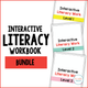 Interactive Literacy Work Bundle: cover showing interactive literacy tasks