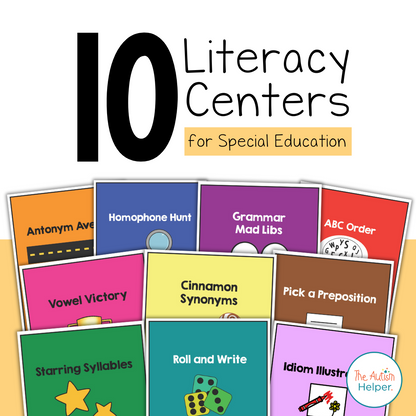 10 Literacy Centers for Special Education