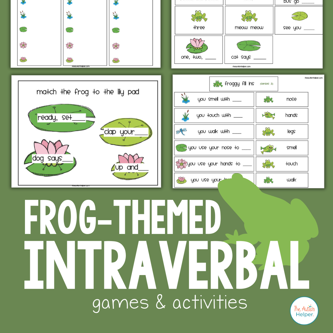 Frog-Themed Intraverbal Games & Activities