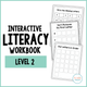 Interactive Literacy Work Level 2: cover showing interactive literacy tasks