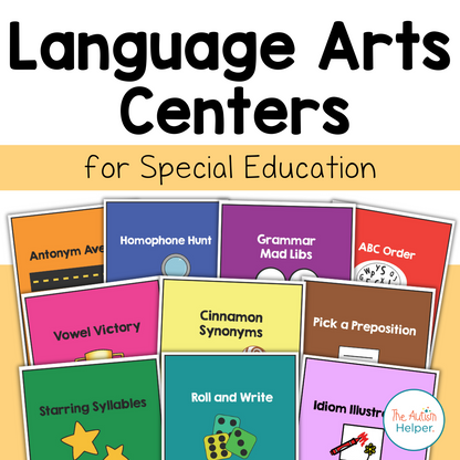 Language Arts Centers for Special Education