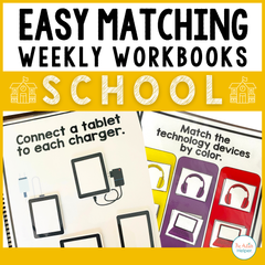 Easy Matching Weekly Workbooks - School Edition