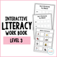 Interactive Literacy Work Level 3: cover showing interactive literacy tasks