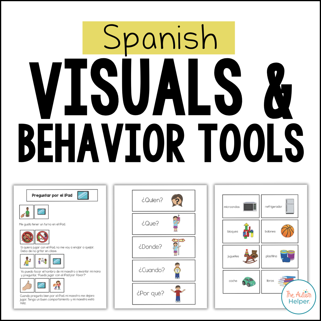 Spanish Visual Queue Spanish Visuals and Behavior Tools {Visuales en Español} – The Autism ...