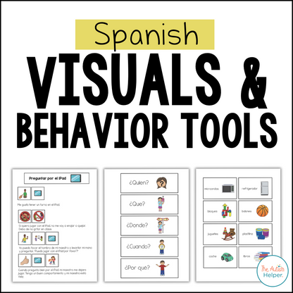 Spanish Visuals and Behavior Tools {Visuales en Español}