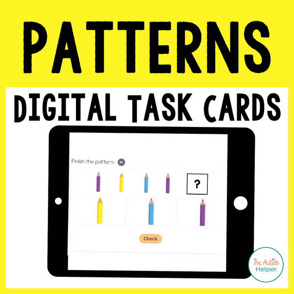 Digital Pattern Task Cards – The Autism Helper