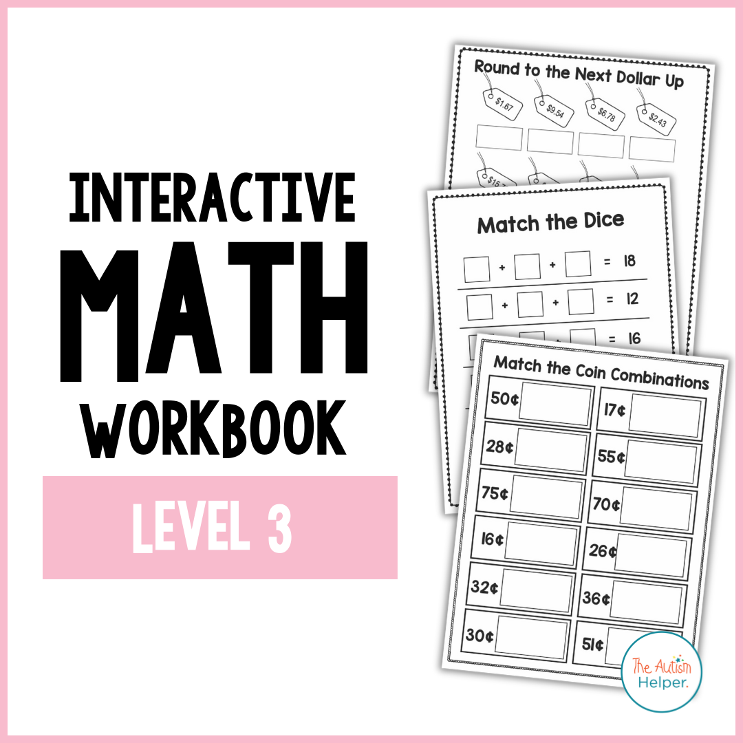 Interactive Math Work Books The Autism Helper Autism